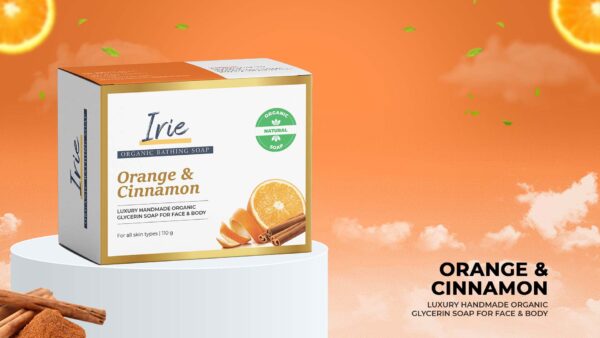 Irie organic bathing soap ORANGE & CINNAMON