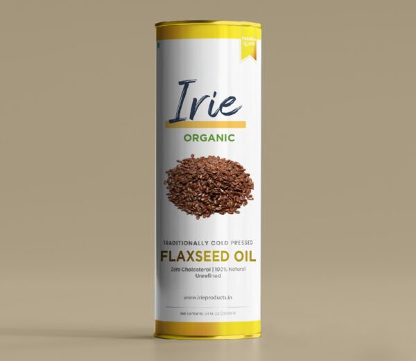 Irie Organic Wood Cold Pressed Flaxseed Oil